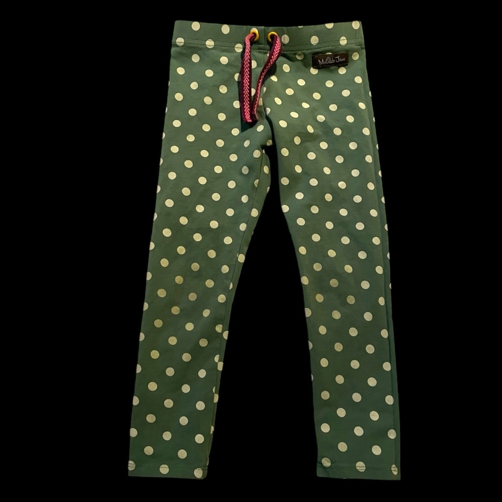 Matilda Jane Green Polka Dot Leggings